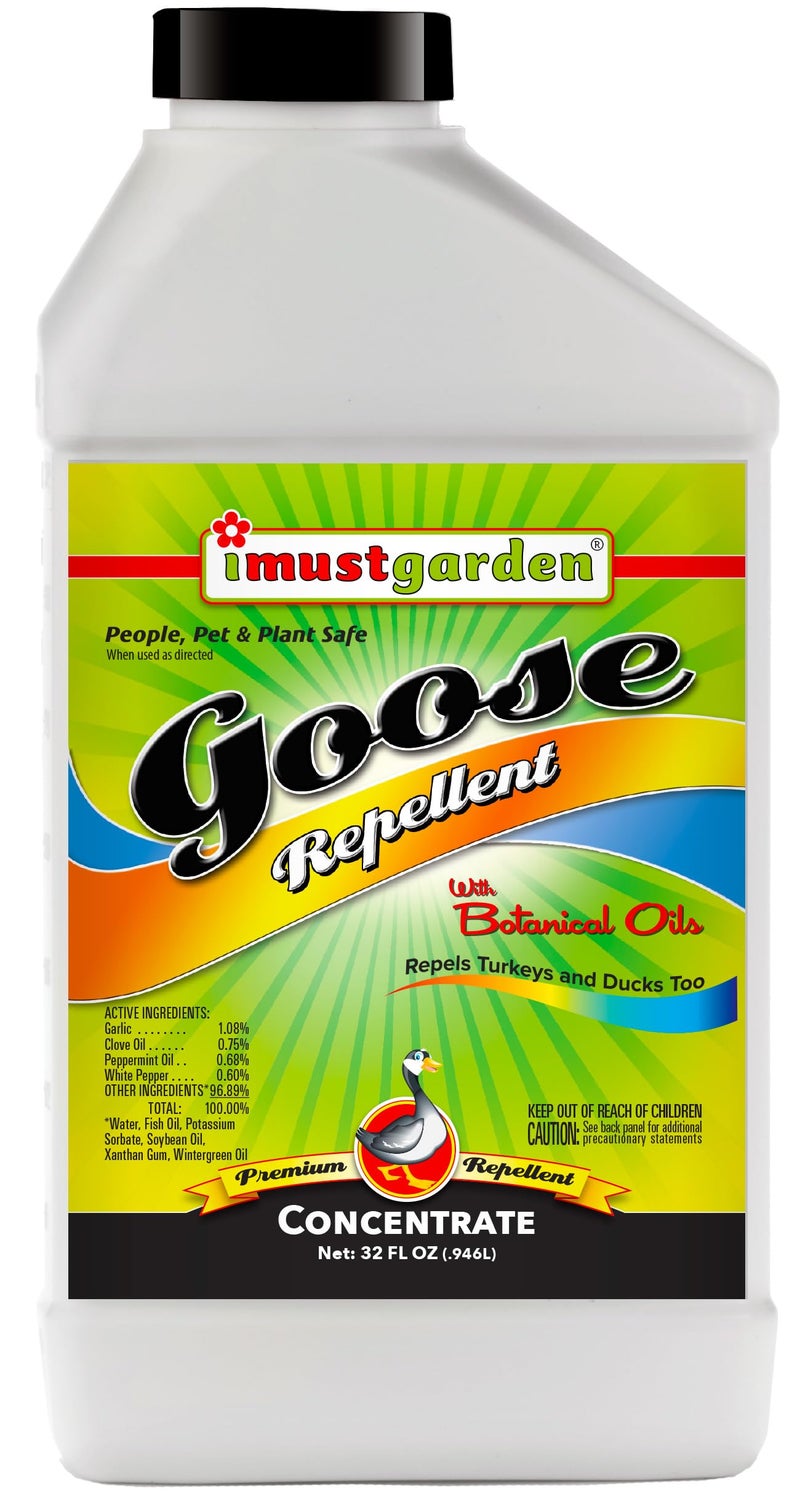 IMUSTGARDEN I Must Garden Goose Repellent Concentrate - 32oz (Geese, Turkey, Ducks) - Image 1